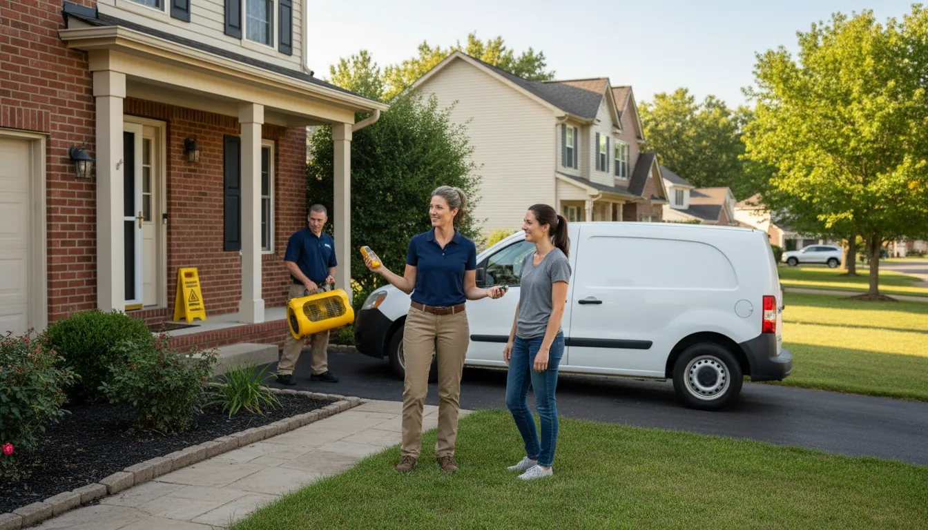 Residential water damage restoration in Avoca, NE